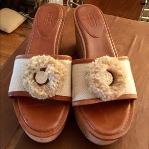 Coach slide sandals sz 10